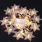 Snowflake Curtain Lights – 10.5 ft LED