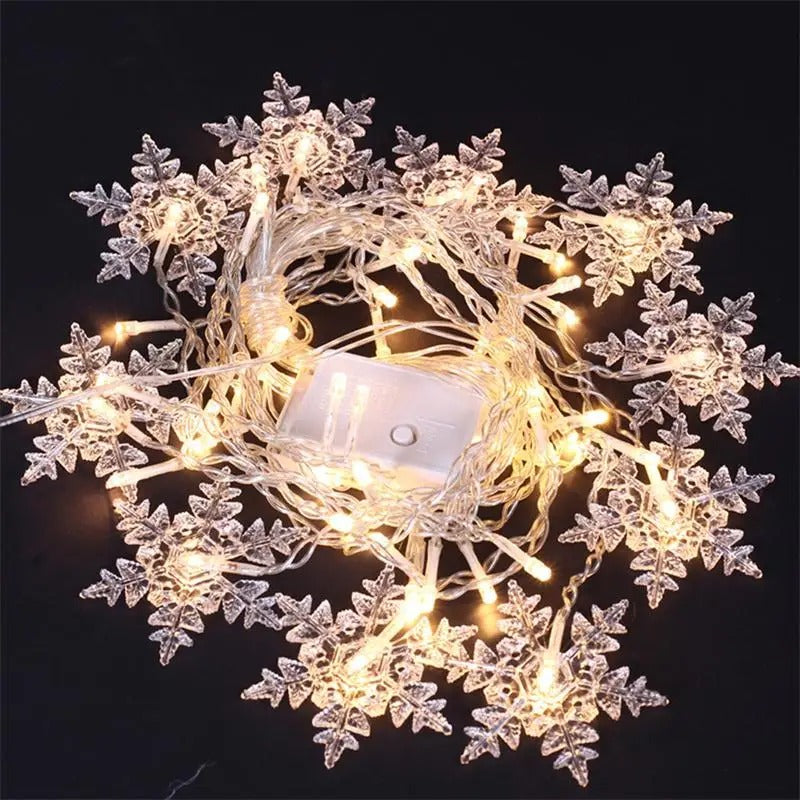 Snowflake Curtain Lights – 10.5 ft LED
