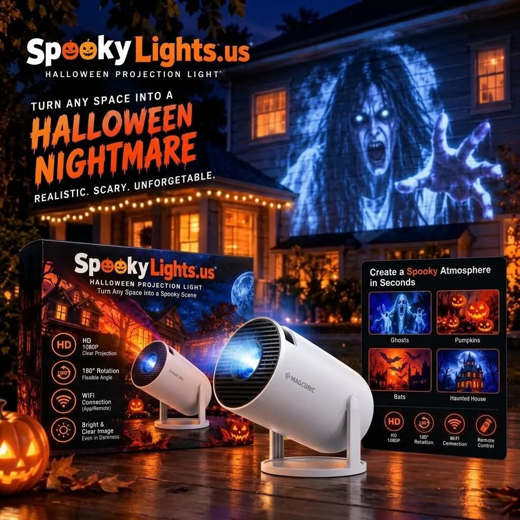 SpookyLights Halloween Window Projector